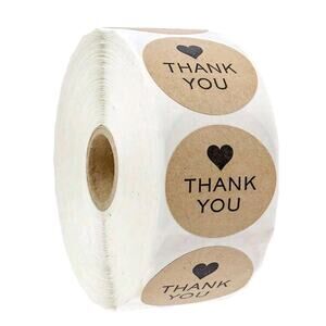 x500‎ "Thank you" sticker shipping supplies